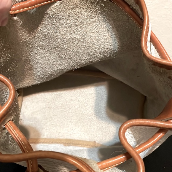 Dooney & Bourke Bags Vintage White Dooney And Bourke Awl Bucket Bag